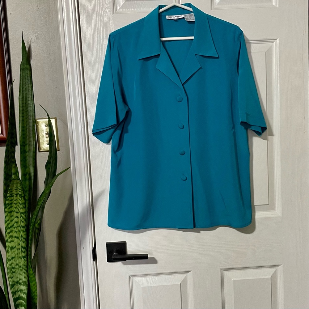 Regina Porter Teal Blouse